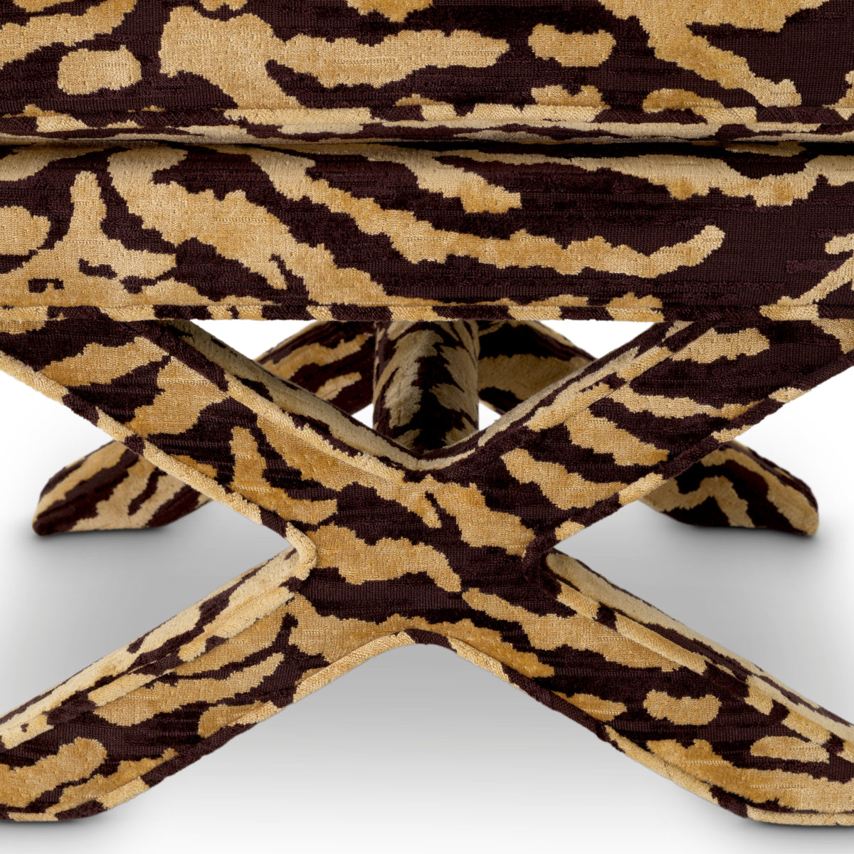 Upholstered Printed Stool Cordoba | Cabotfurniture.com