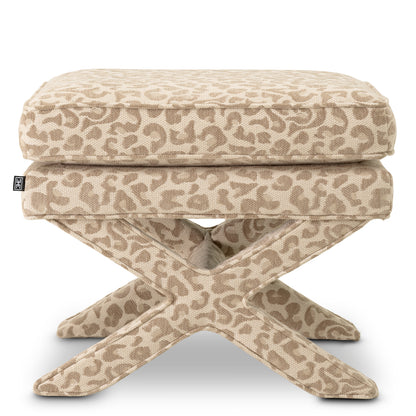 Upholstered Printed Stool Cordoba | Cabotfurniture.com