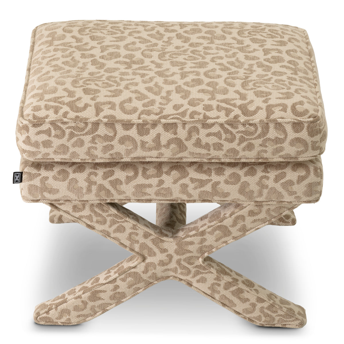 Upholstered Printed Stool Cordoba | Cabotfurniture.com