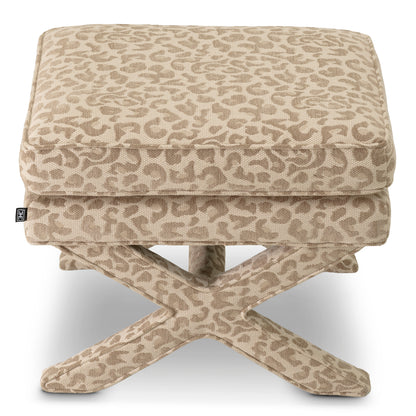 Upholstered Printed Stool Cordoba | Cabotfurniture.com