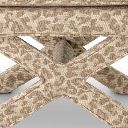 Upholstered Printed Stool Cordoba | Cabotfurniture.com