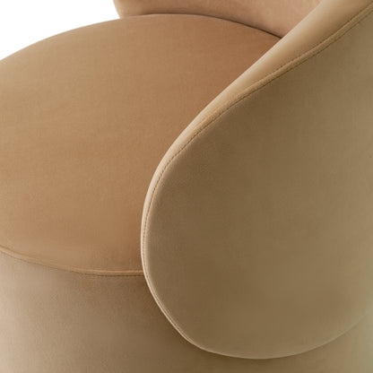 Curved Back Swivel Dining Chair Greer | Cabothousefurniture.com