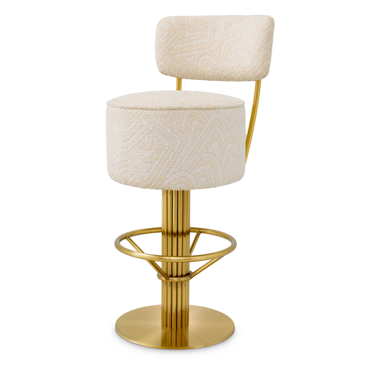 Fabric Swivel Bar Stool Carleton | Cabothousefurniture.com