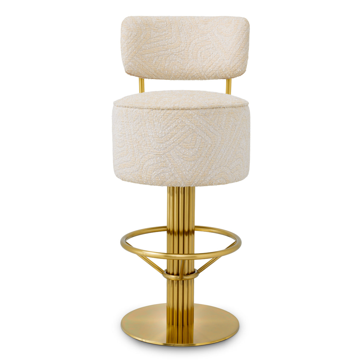 Fabric Swivel Bar Stool Carleton | Cabothousefurniture.com