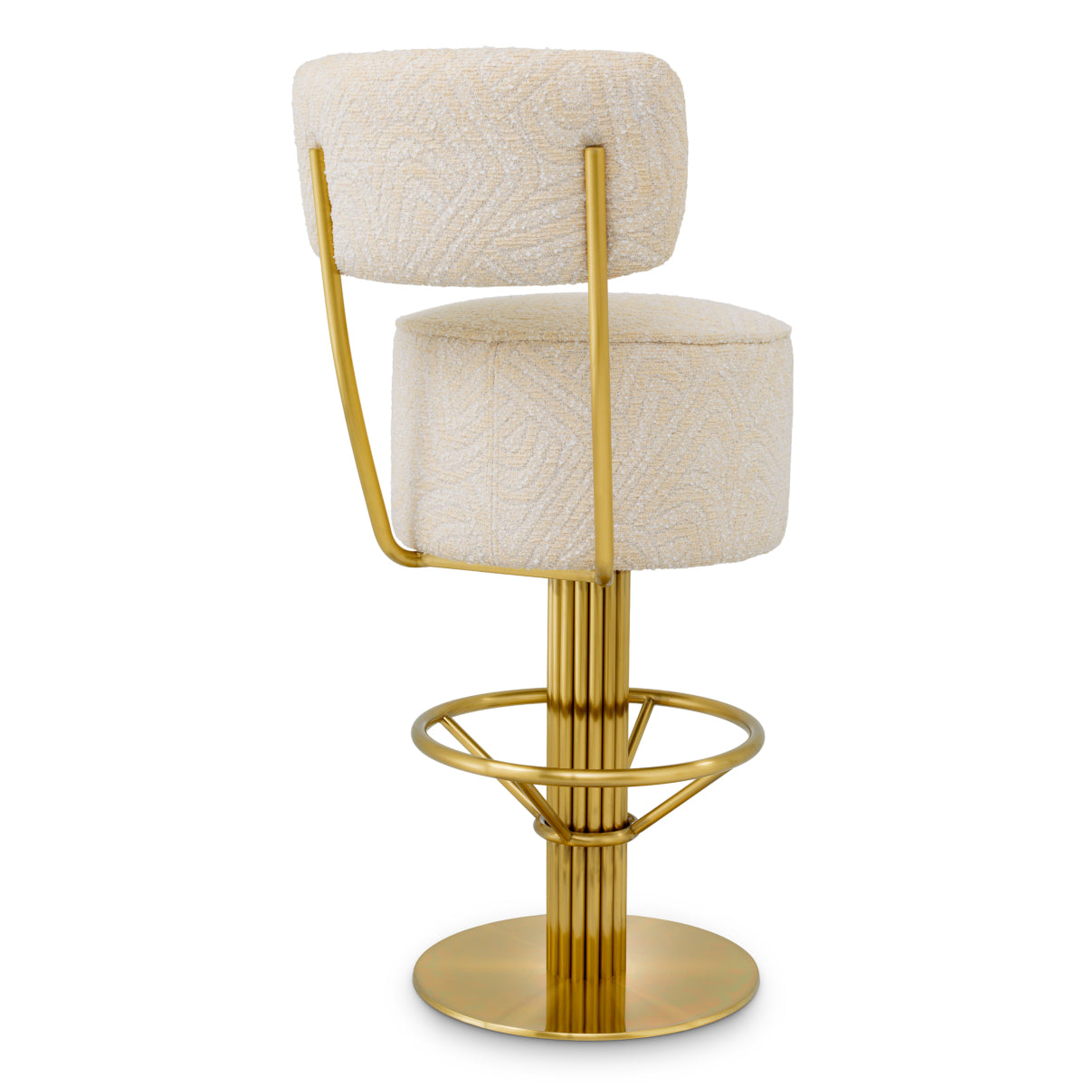 Fabric Swivel Bar Stool Carleton | Cabothousefurniture.com