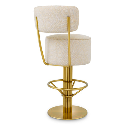 Fabric Swivel Bar Stool Carleton | Cabothousefurniture.com