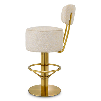 Fabric Swivel Bar Stool Carleton | Cabothousefurniture.com