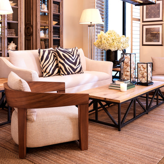 Wooden Frame Armchair Rubautelli | Cabothousefurniture.com