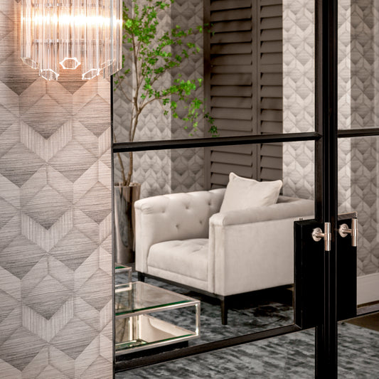 Tufted Pebble Gray Chair Cesare | Cabothousefurniture.com