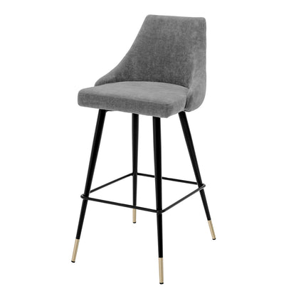 Buttoned Back Bar Stool Cedro | Cabothousefurniture.com