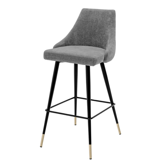 Buttoned Back Bar Stool Cedro | Cabothousefurniture.com