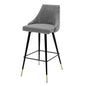 Buttoned Back Bar Stool Cedro | Cabothousefurniture.com
