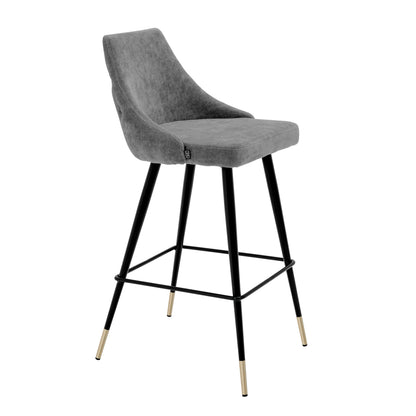 Buttoned Back Bar Stool Cedro | Cabothousefurniture.com