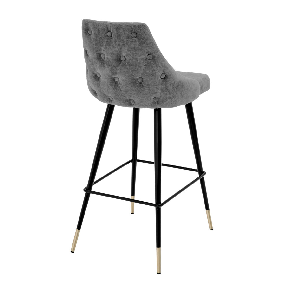 Buttoned Back Bar Stool Cedro | Cabothousefurniture.com