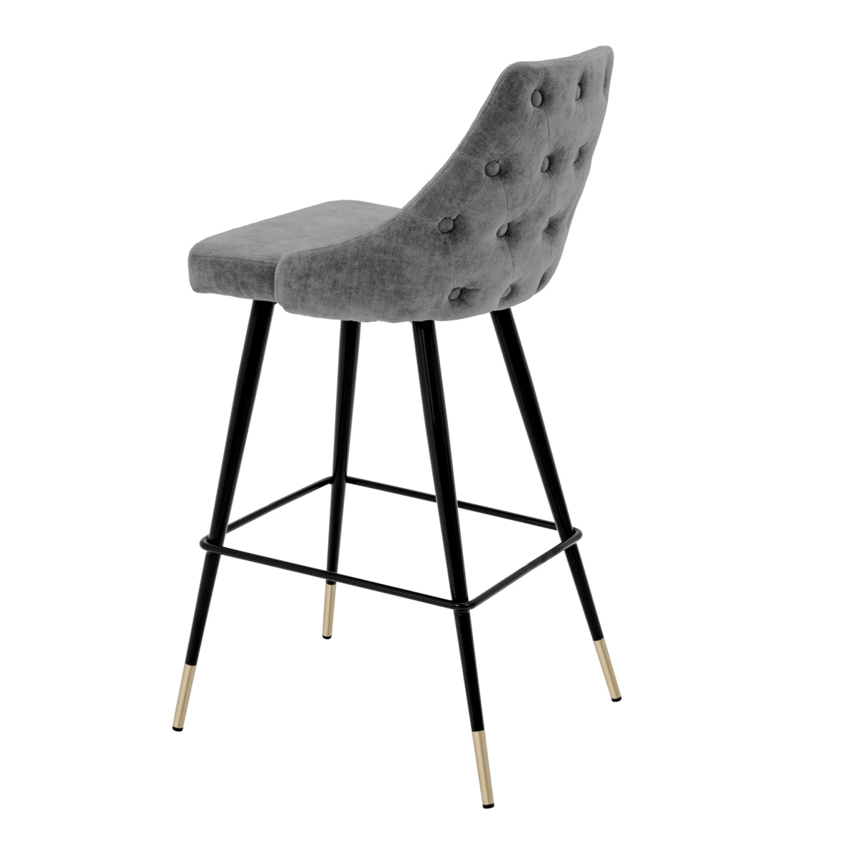 Buttoned Back Bar Stool Cedro | Cabothousefurniture.com