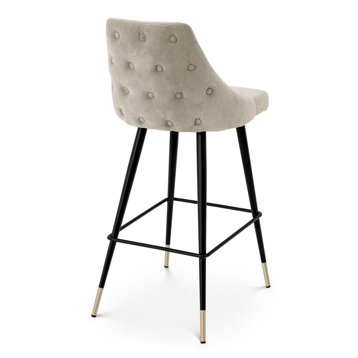 Buttoned Back Bar Stool Cedro | Cabothousefurniture.com