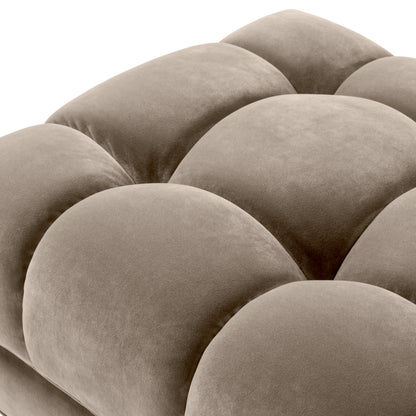 Greige Tufted Upholstered Bench Sienna | Cabothousefurniture.com