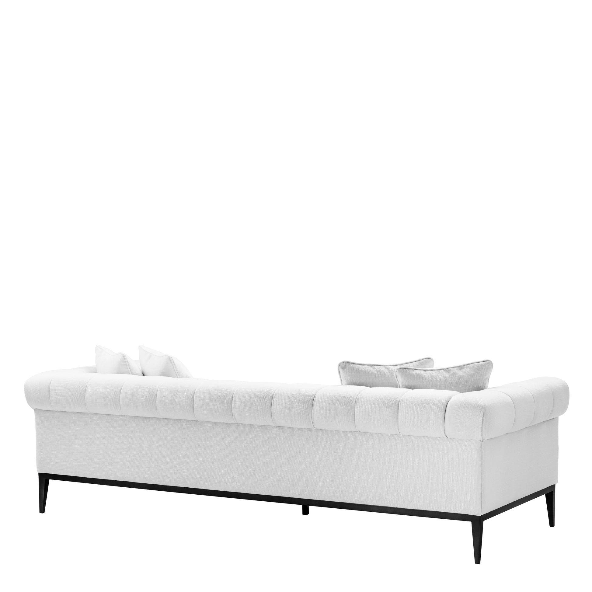 White Tufted Sofa Aurelio | Cabothousefurniture.com