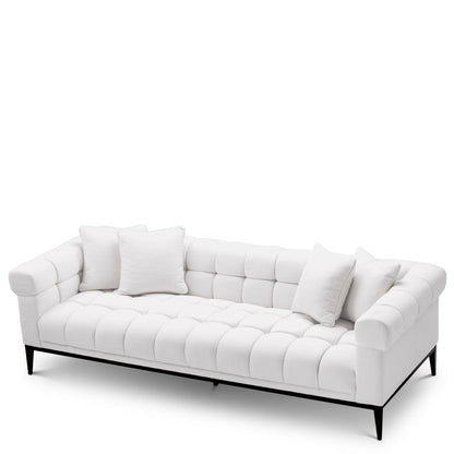 White Tufted Sofa Aurelio | Cabothousefurniture.com