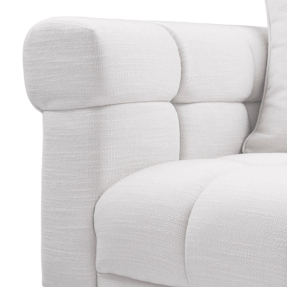 White Tufted Sofa Aurelio | Cabothousefurniture.com