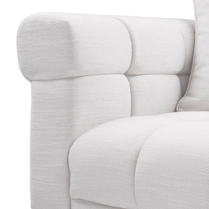 White Tufted Sofa Aurelio | Cabothousefurniture.com