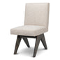 Beige V-Leg Dining Chair Erudit