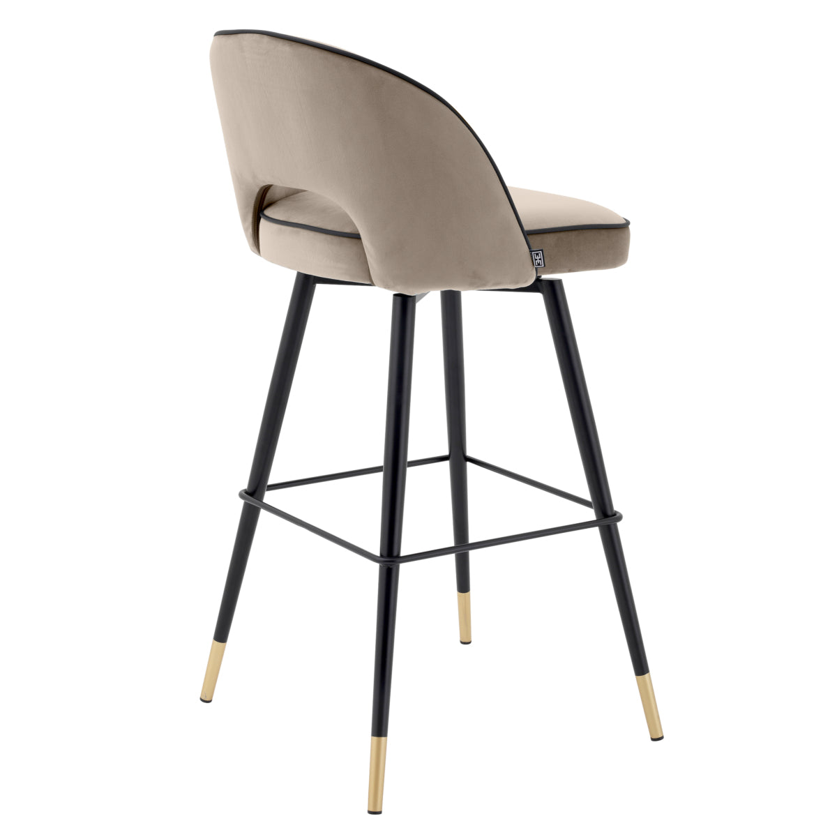 Black-Legged Bar Stools (2) Cliff | Cabothousefurniture.com