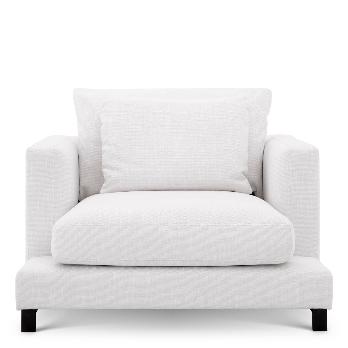 Modern White Accent Armchair Endless | Cabothousefurniture.com