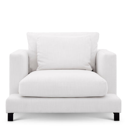 Modern White Accent Armchair Endless | Cabothousefurniture.com
