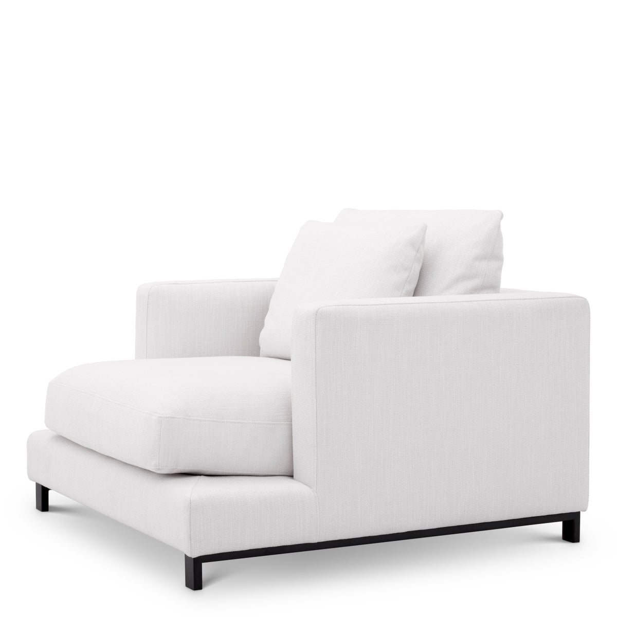 Modern White Accent Armchair Endless | Cabothousefurniture.com