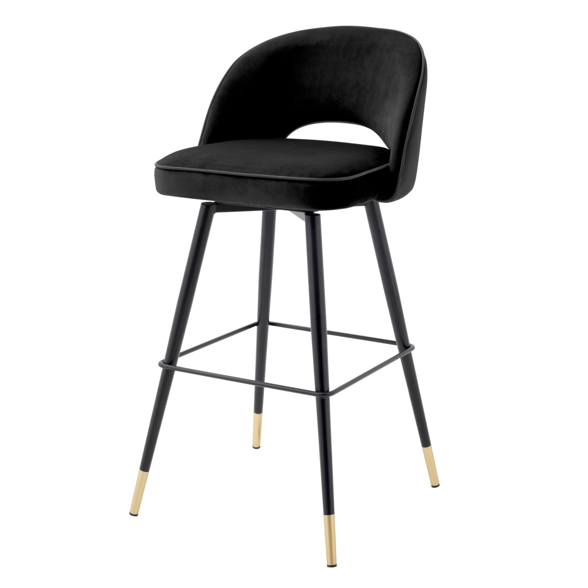 Black-Legged Bar Stools (2) Cliff | Cabothousefurniture.com