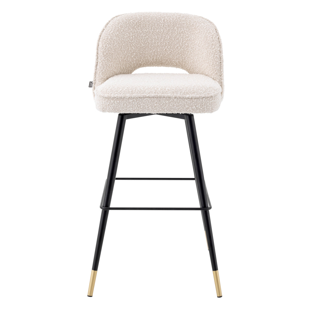Black-Legged Bar Stools (2) Cliff | Cabothousefurniture.com