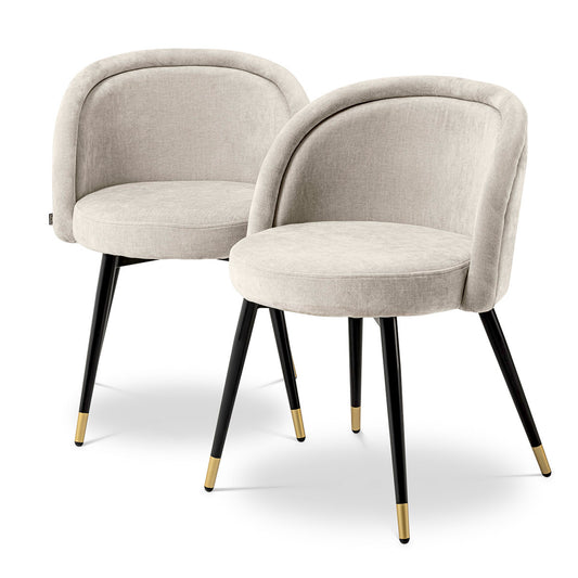 Curved Back Dining Chairs (2) Chloe | Cabothousefurniture.com