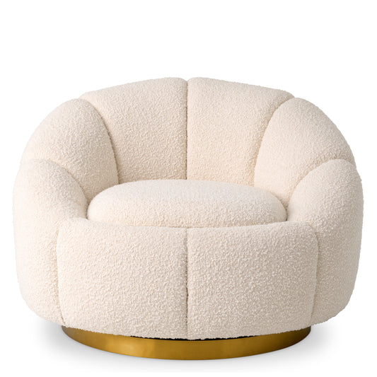 Upholstered Swivel Chair Inger | Cabothousefurniture.com