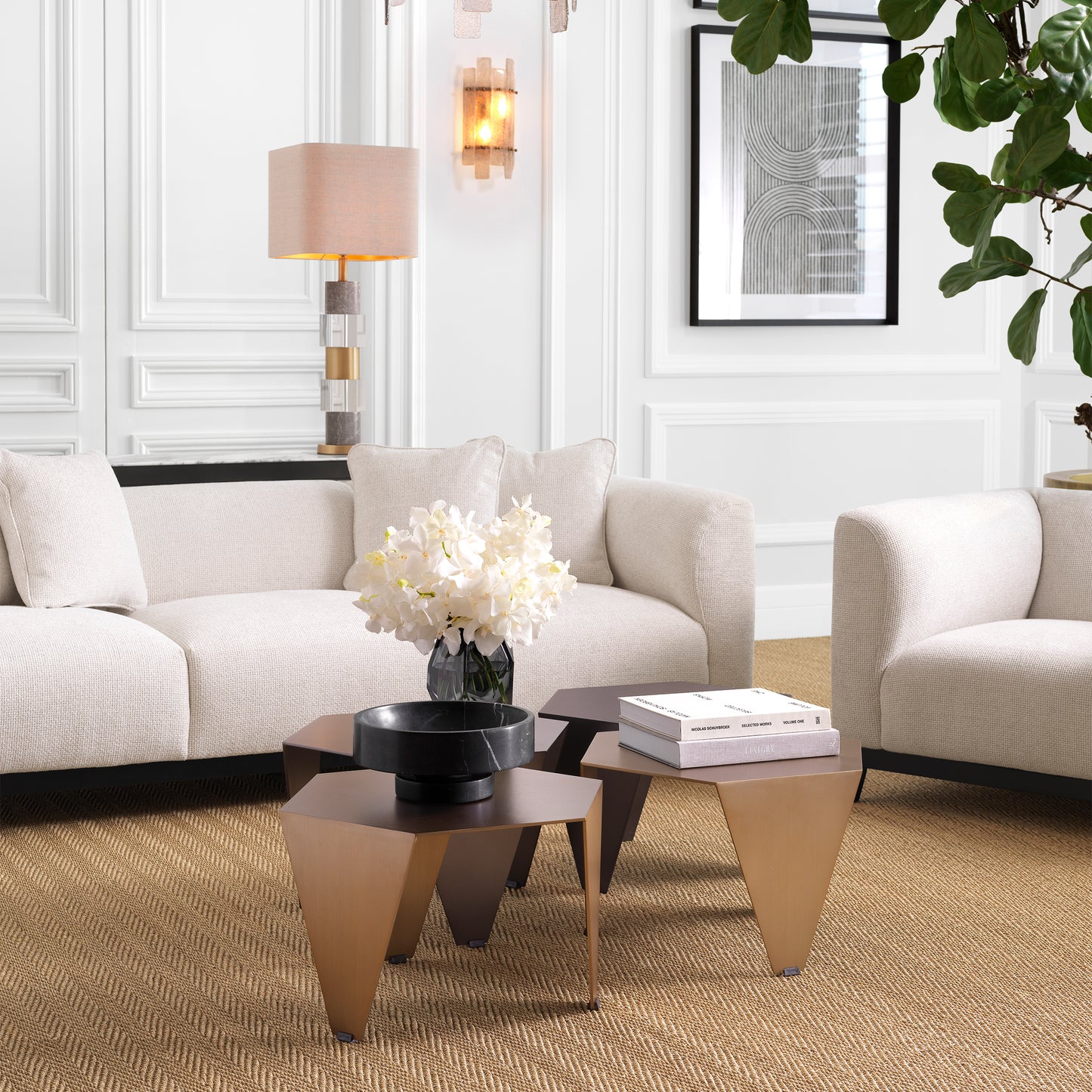Upholstered Contemporary Sofa Corso