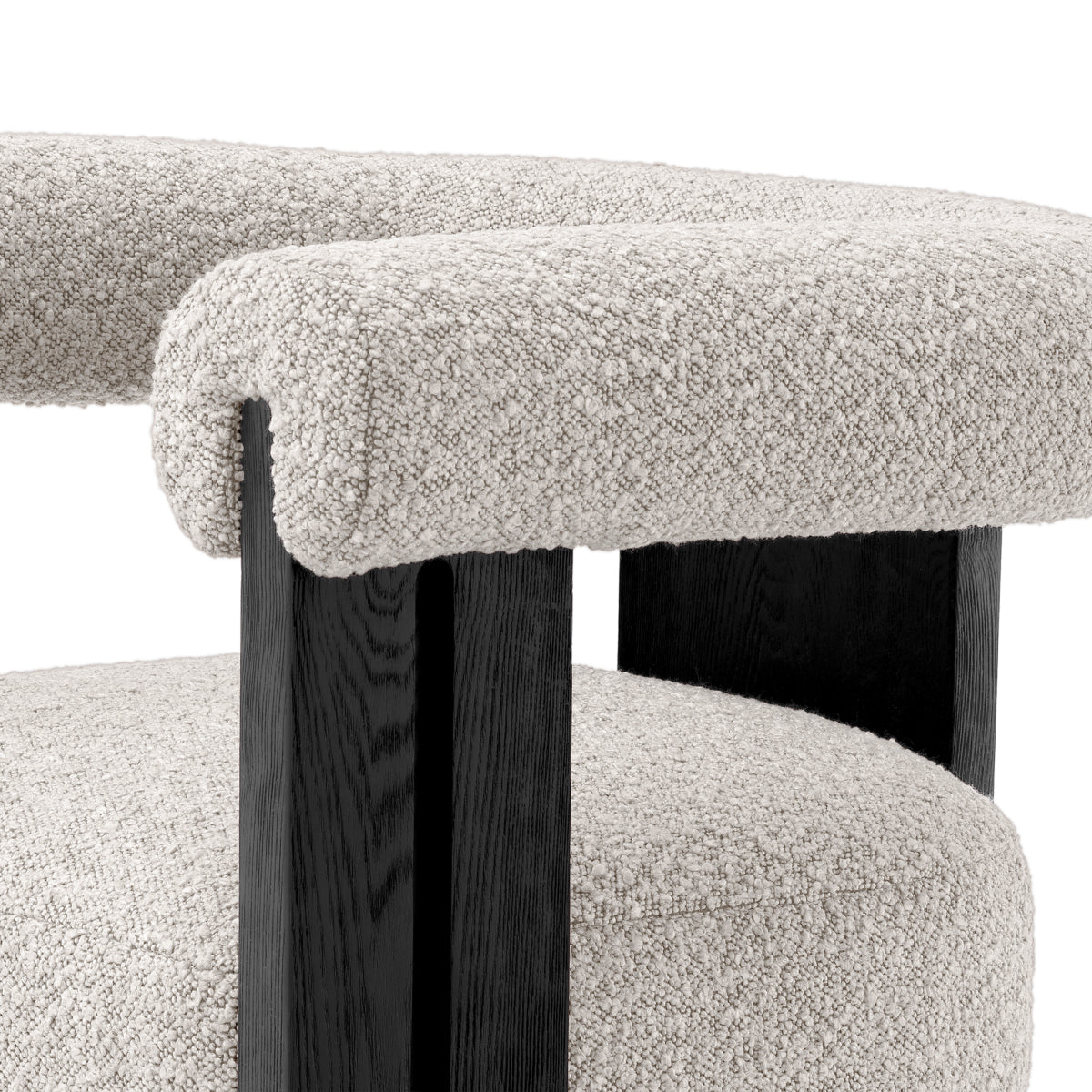 Bouclé Dining Chair Percy | Cabothousefurniture.com