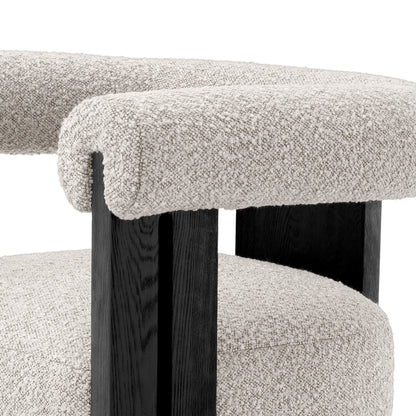 Bouclé Dining Chair Percy | Cabothousefurniture.com
