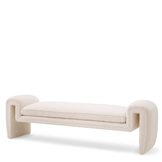 Luxurious Bouclé Bench L Tondo | Cabothousefurniture.com