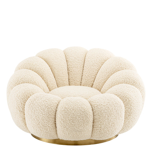 Flower Design Swivel Chair Mello | Cabothousefurniture.com