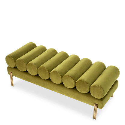 Velvet Art Deco Bench Oxley