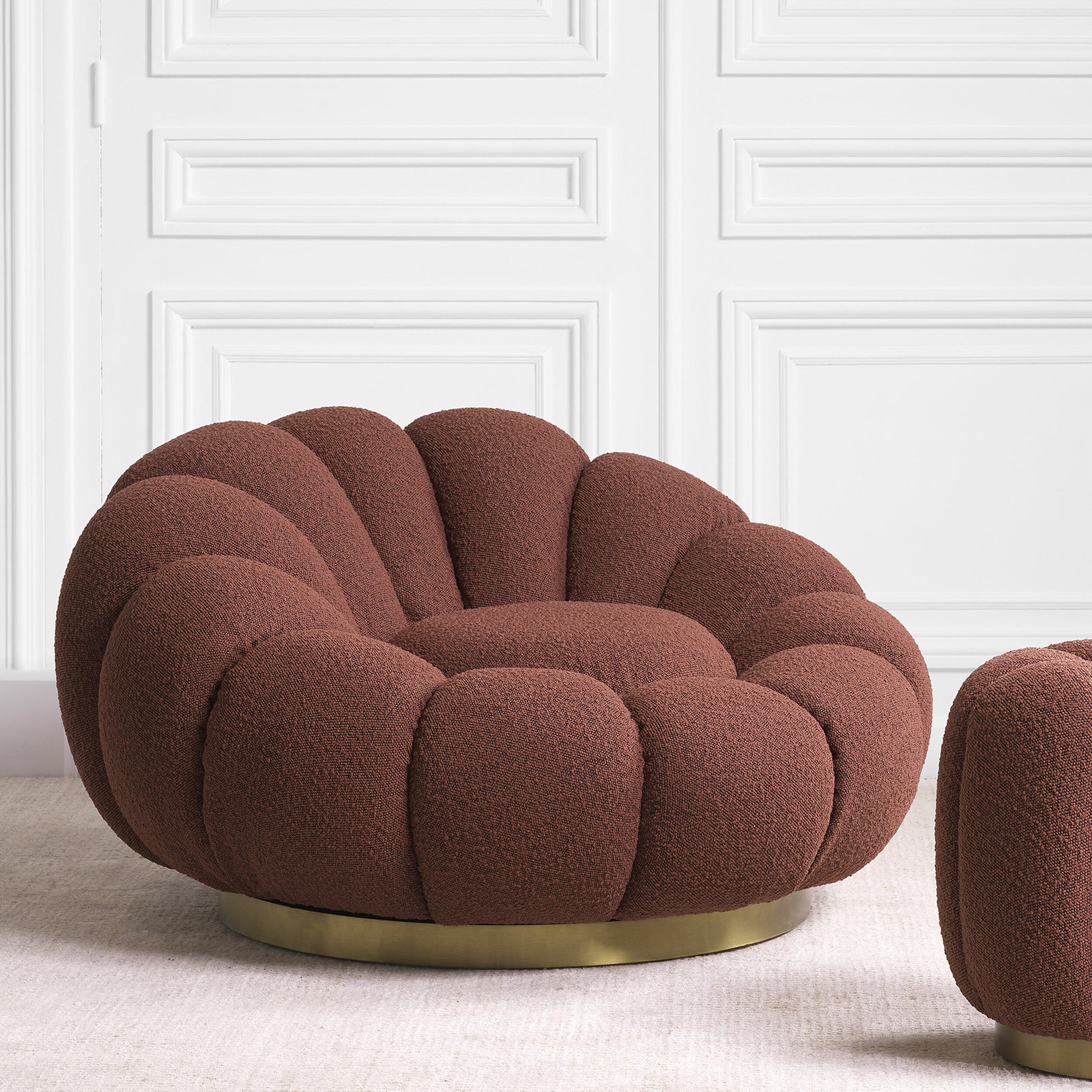 Flower Design Swivel Chair Mello | Cabothousefurniture.com