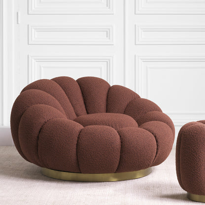 Flower Design Swivel Chair Mello | Cabothousefurniture.com
