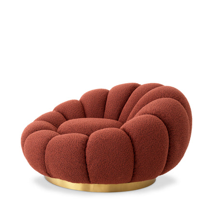 Flower Design Swivel Chair Mello | Cabothousefurniture.com
