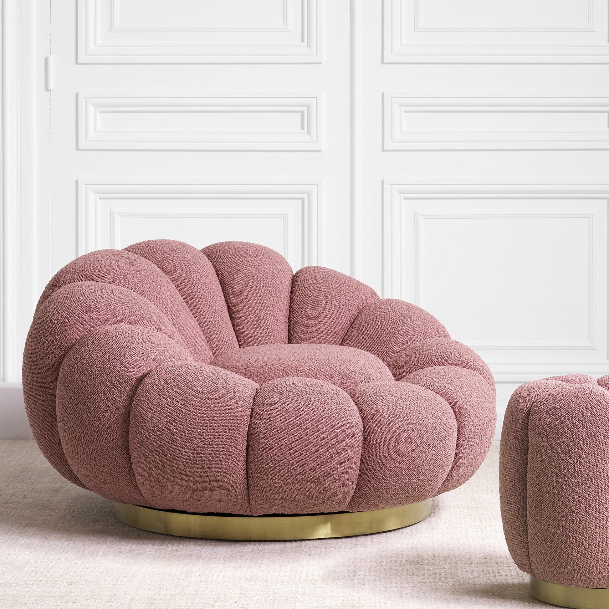 Flower Design Swivel Chair Mello | Cabothousefurniture.com