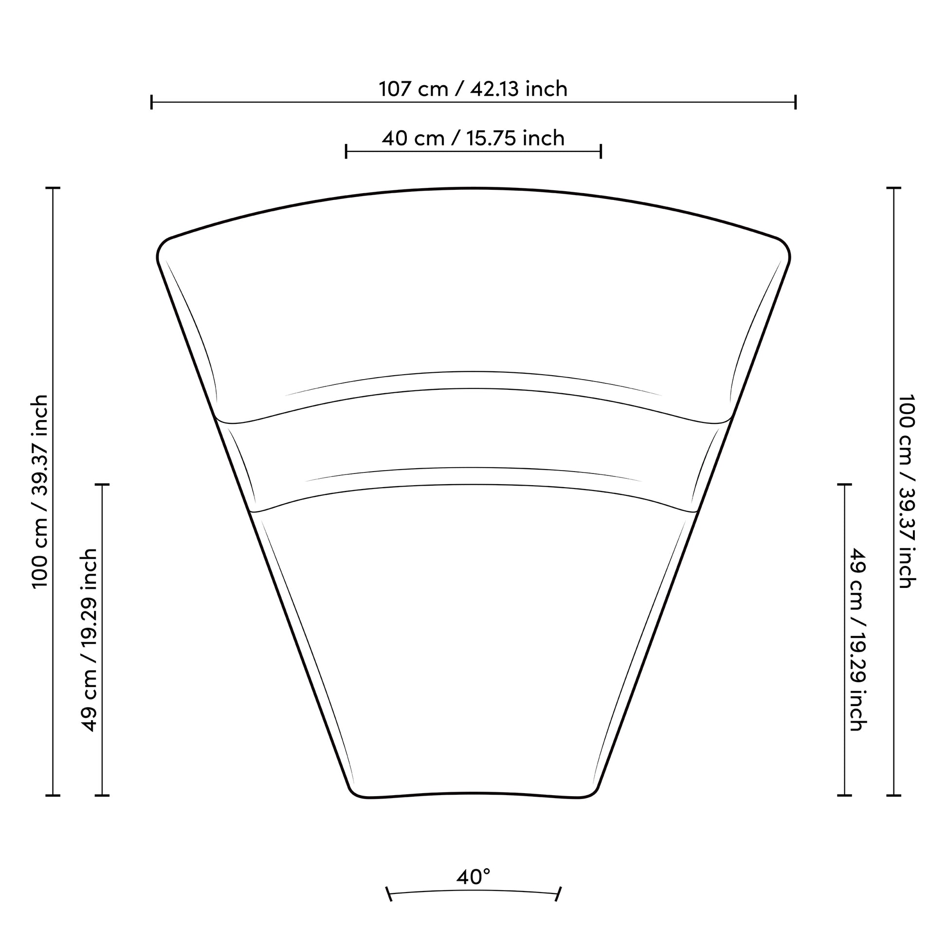 Inside Corner Modular Sofa Lindau | Cabothousefurniture.com
