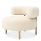 Curved Modern Lounge Chair Thompson | Cabothousefurniture.com