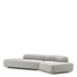 Irregular-Shaped Gray Sofa Taraval