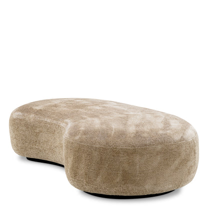 Curved Upholstered Bench Bjorn