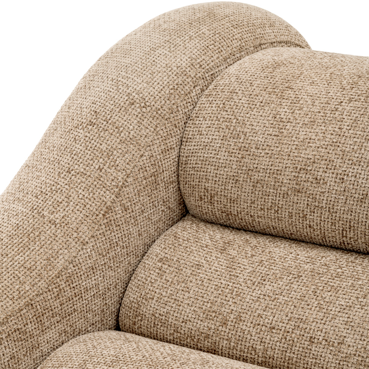 Sand Curved Sofa Carbone