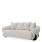 Off-White Curved Sofa Siderno | Cabothousefurniture.com